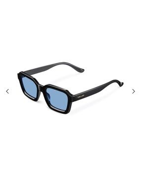 Meller Black Nayah Sunglasses with Blue Lenses